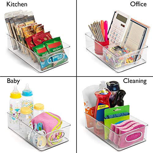 10" x 6" x 3" Clear Plastic Storage Bins