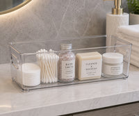 10" x 4" x 3" Clear Plastic Storage Bins