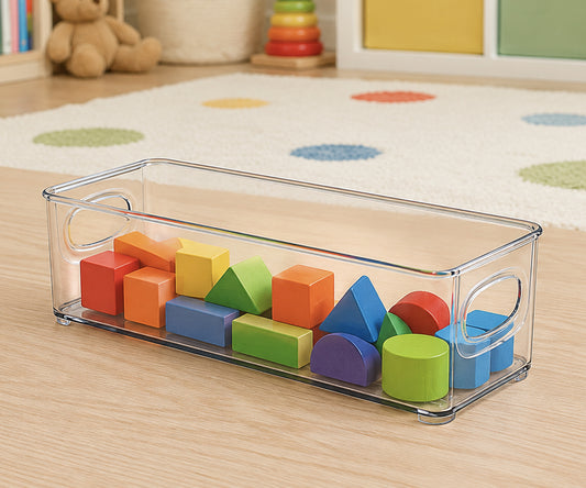 10" x 4" x 3" Clear Plastic Storage Bins