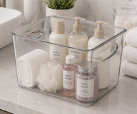 11" x 7.5" x 6" Clear Plastic Storage Bins with Lids