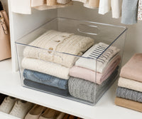 12" x 11" x 8" Clear Plastic Storage Bins