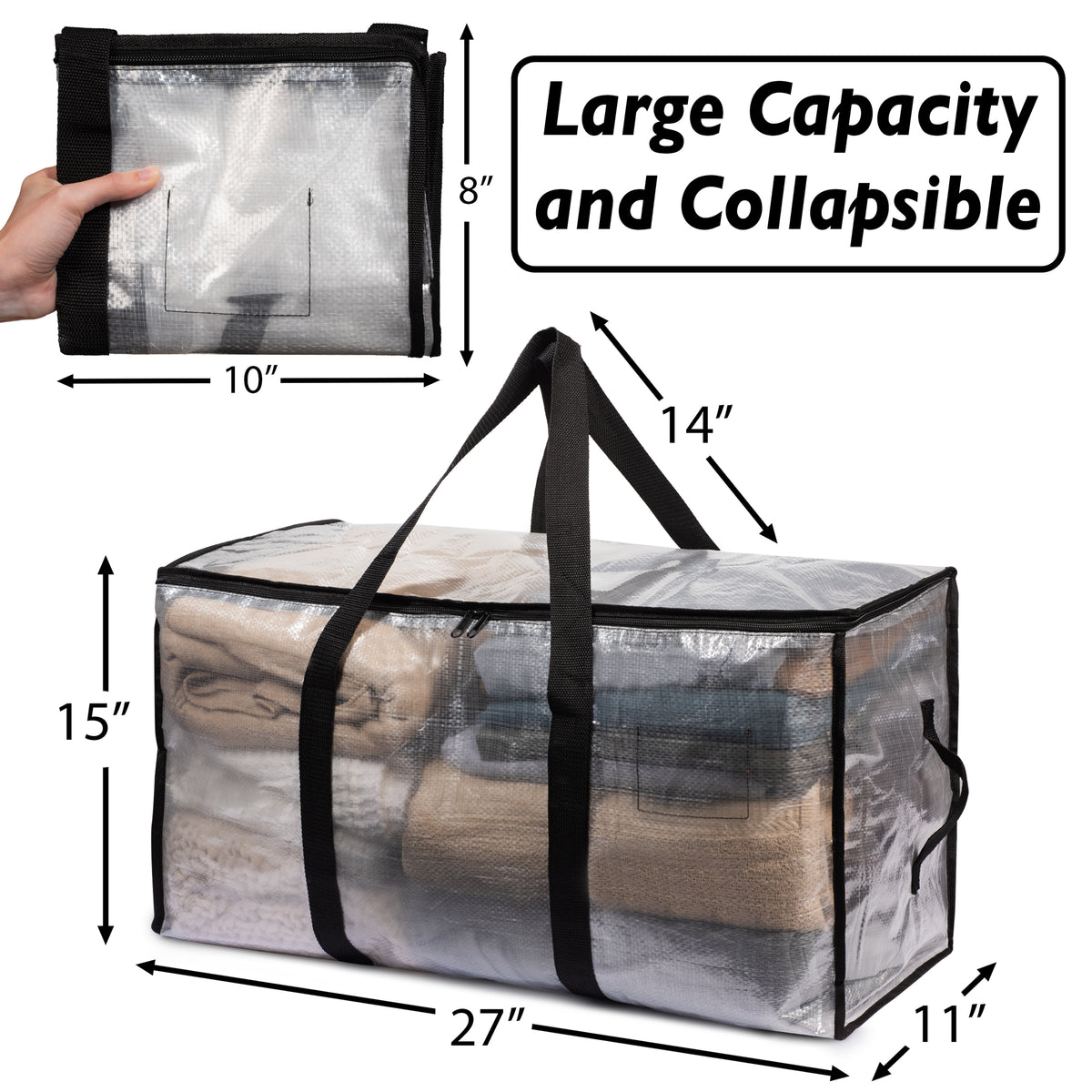 Clear Moving Bags or Storage Bags