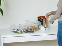 10" x 6" x 5" Clear Plastic Storage Bins