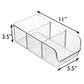 11" x 5.5" x 3.5" Clear Plastic Storage Bins with Dividers