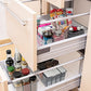 10" x 6" x 3" Clear Plastic Storage Bins with Dividers