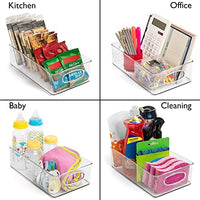 10" x 6" x 3" Clear Plastic Storage Bins