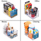 10" x 6" x 5" Clear Plastic Storage Bins