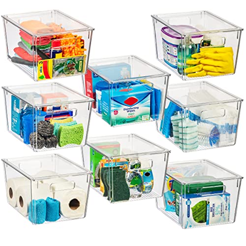 ClearSpace 12.5 x 9.5 x 7 Clear Plastic Storage Bins