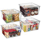 12.5" x 9.5" x 7" Clear Plastic Storage Bins with Lids
