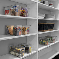 12.5" x 7" x 6" Clear Plastic Storage Bins with Lids