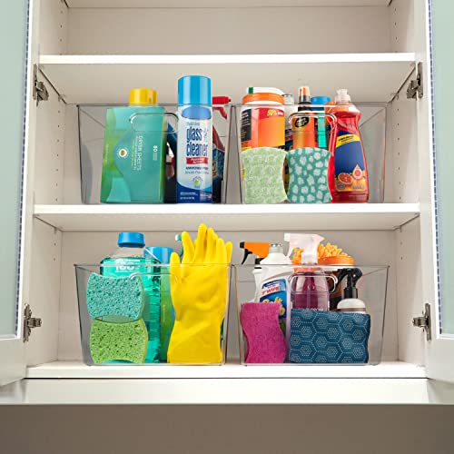 12" x 11" x 8" Clear Plastic Storage Bins