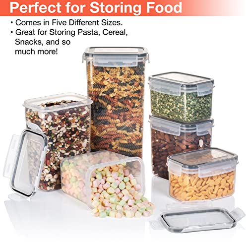 14 Pcs Airtight Food Storage Containers Set for Cereal, Flour, Sugar,  Kitchen