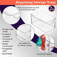 10" x 6" x 5" Clear Plastic Storage Bins